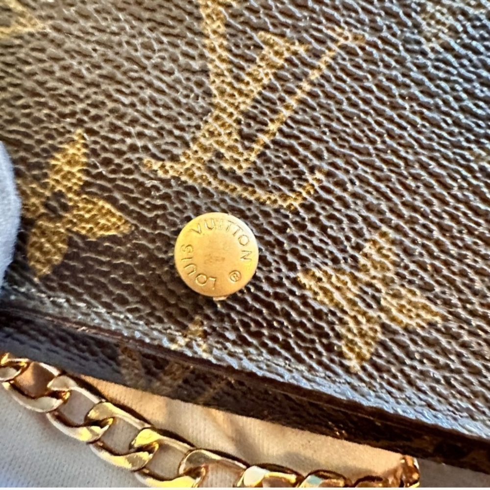 Louis Vuitton Brown Monogram Vintage Chain Bag - Picture 6 of 14